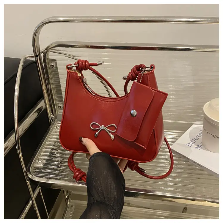 Women's Red Bow Shoulder Bag 2024 — feature 22