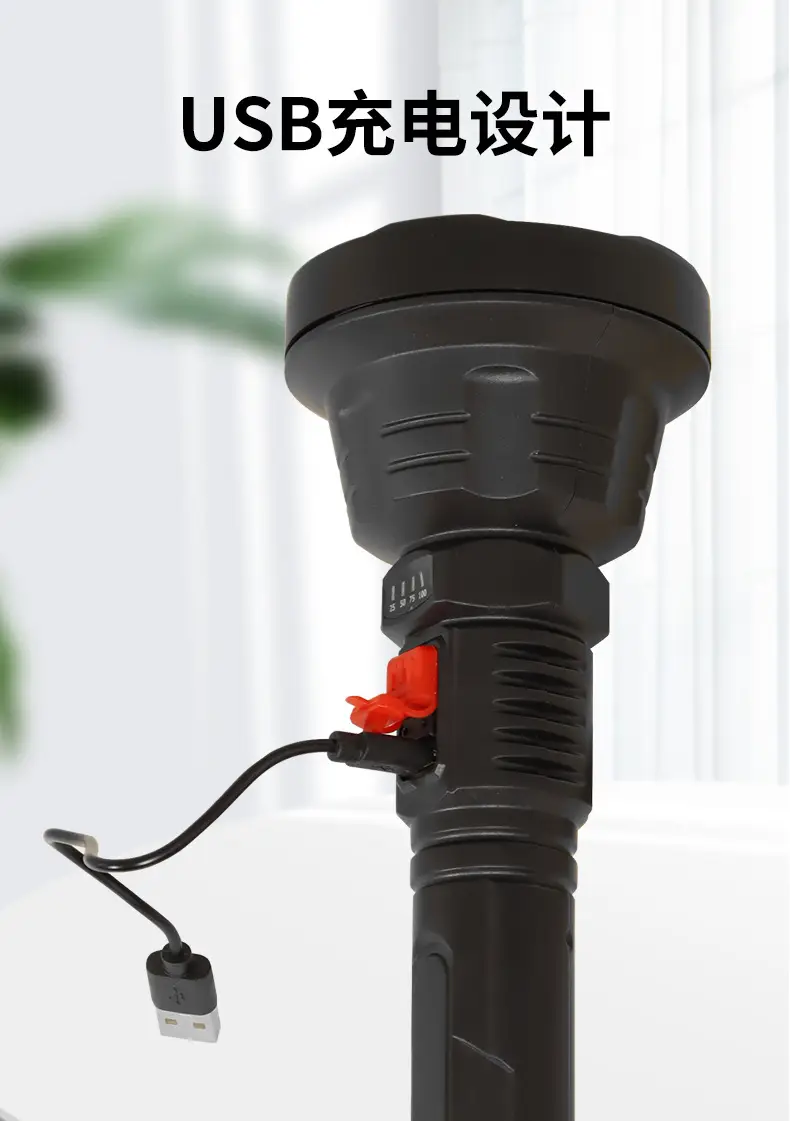 USB Charging LED Flashlight Super Bright Long Range 188g β feature 5