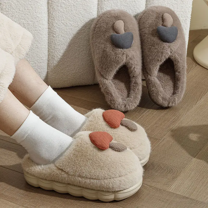 Mushroom Cotton Slippers, Non-Slip Winter Shoes, Indoor Slippers, Winter Warm Cotton Shoes, Plush Cotton Slippers, Home Slippers Wholesale - Image 6