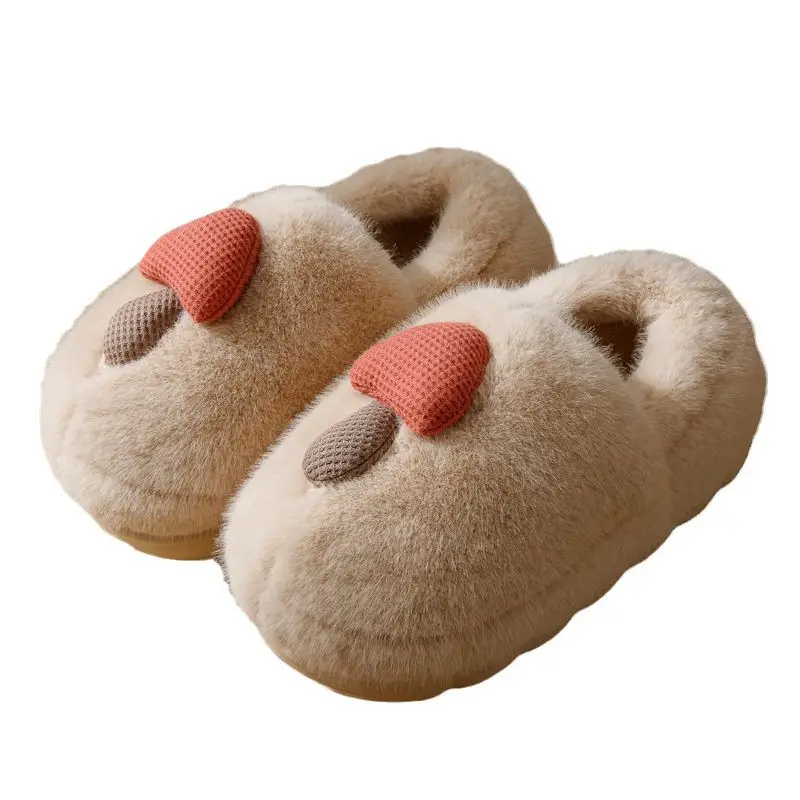 Mushroom Cotton Slippers, Non-Slip Winter Shoes, Indoor Slippers, Winter Warm Cotton Shoes, Plush Cotton Slippers, Home Slippers Wholesale - Image 9