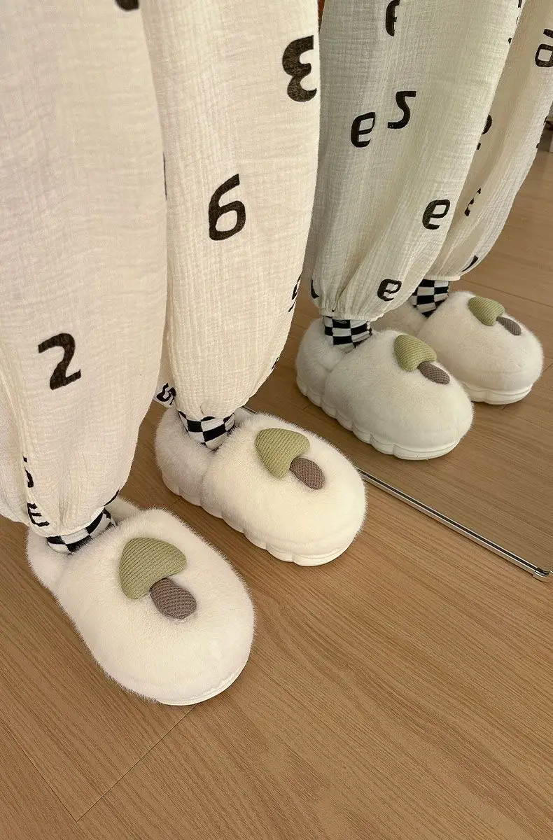Mushroom Cotton Slippers, Non-Slip Winter Shoes, Indoor Slippers, Winter Warm Cotton Shoes, Plush Cotton Slippers, Home Slippers Wholesale — feature 10