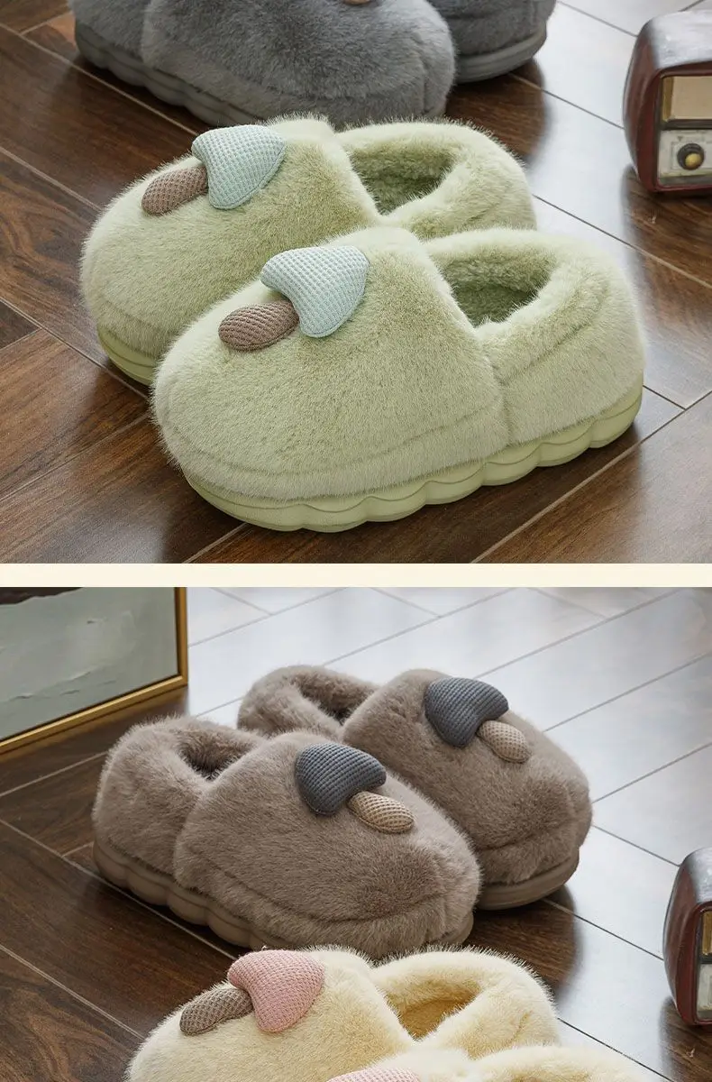 Mushroom Cotton Slippers, Non-Slip Winter Shoes, Indoor Slippers, Winter Warm Cotton Shoes, Plush Cotton Slippers, Home Slippers Wholesale — feature 16