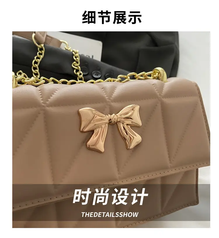 White Butterfly Magnetic Buckle Chain Shoulder Bag — feature 4