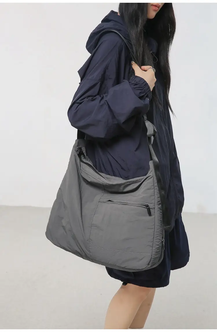 Large Capacity Crossbody Bag for Men Black Japanese Style — feature 24