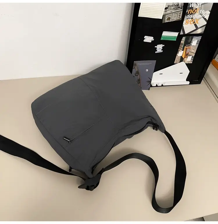 Large Capacity Crossbody Bag for Men Black Japanese Style — feature 31