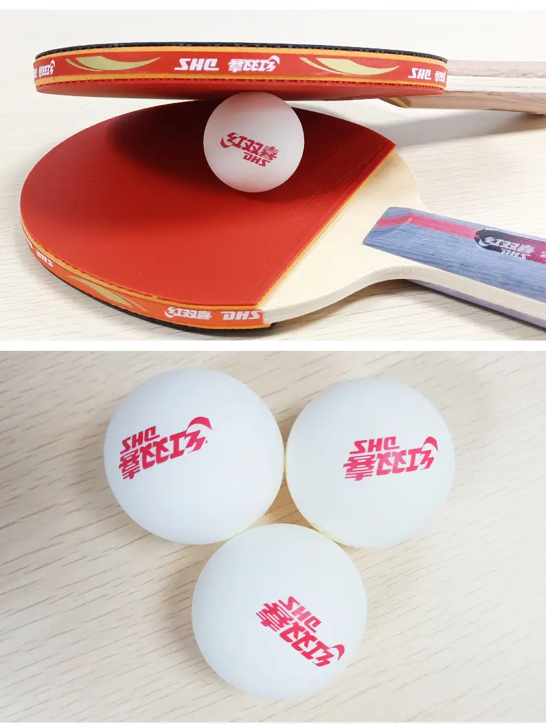 Double Happiness Genuine Table Tennis Competition Training Serve Machine Special Resistant to Ball 40+ New Material Table Tennis Wholesale — feature 7