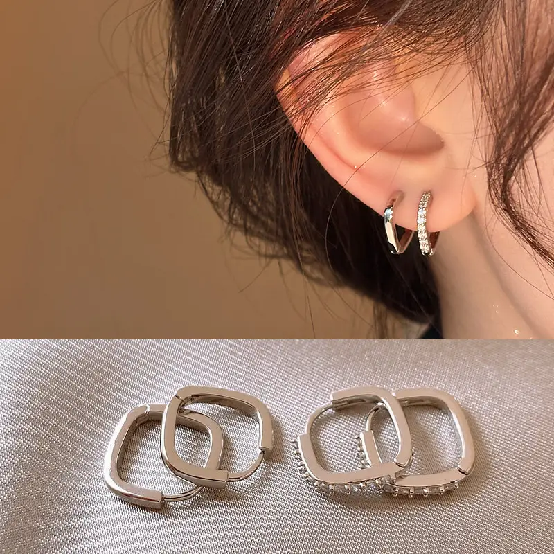Zircon Leaf Earrings for Women Gold Plated