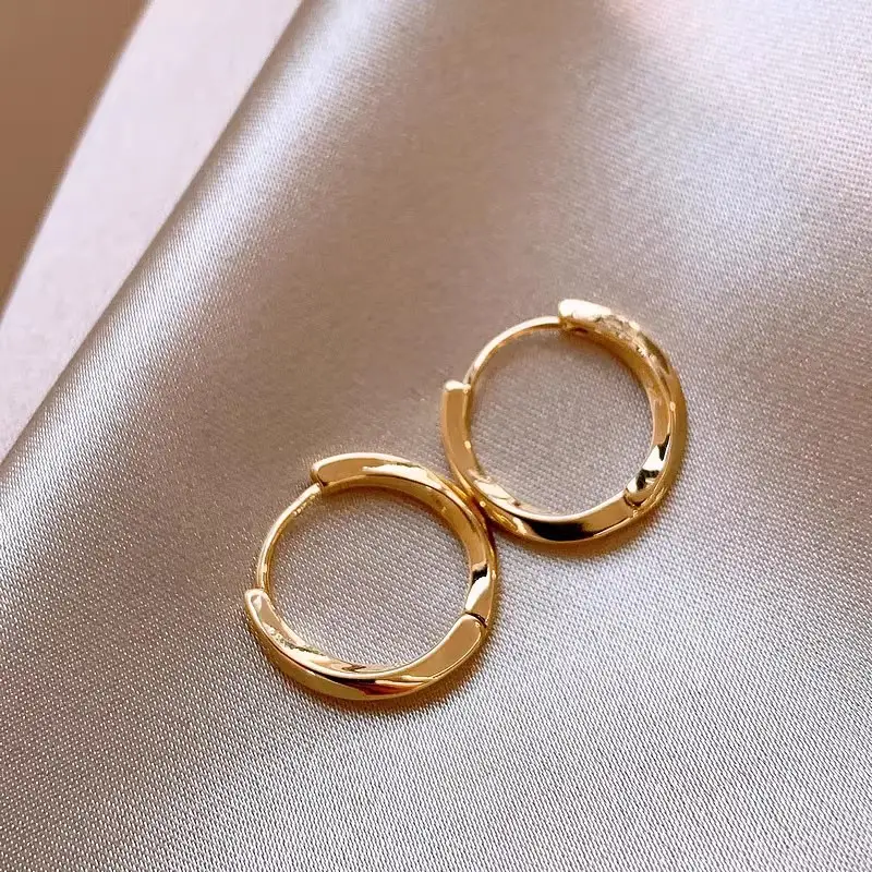Zircon Leaf Earrings for Women Gold Plated