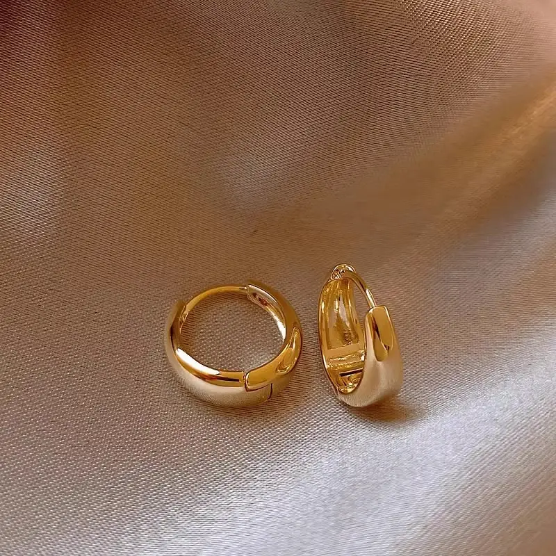 Zircon Leaf Earrings for Women Gold Plated