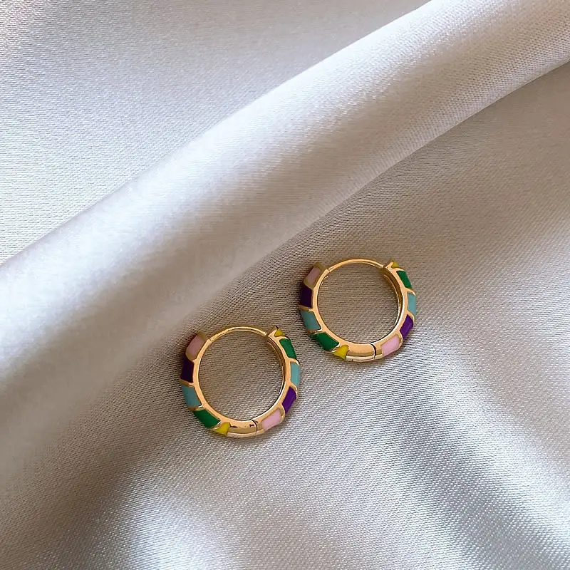 Zircon Leaf Earrings for Women Gold Plated