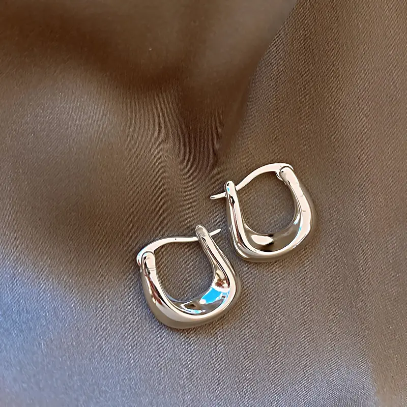 Zircon Leaf Earrings for Women Gold Plated