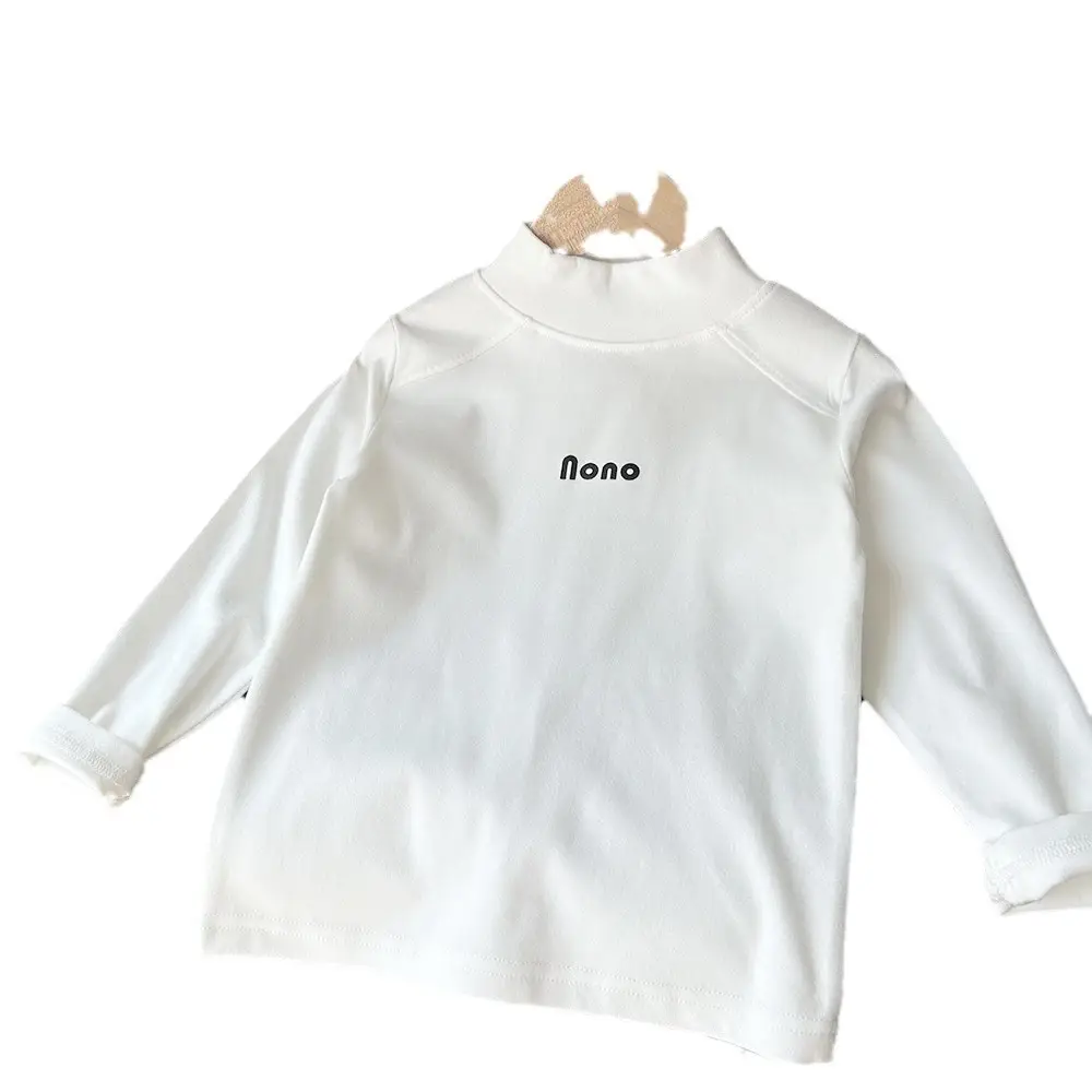 2024 Kids Elastic Long Sleeve T-Shirt Brown - Image 9