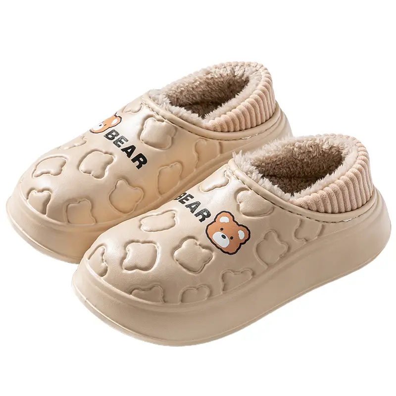 Cartoon EVA cotton shoes ladies winter new indoor home non-slip couple slippers men's outdoor cotton shoes students wholesale - Image 10