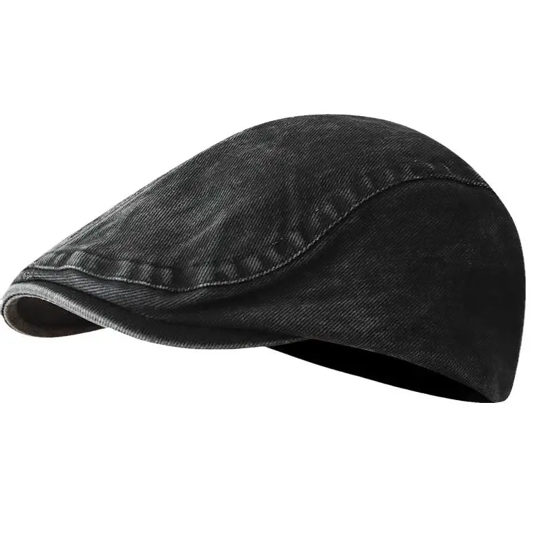 Washed Denim Forward Hat for Women Men Retro Street Style - Image 11