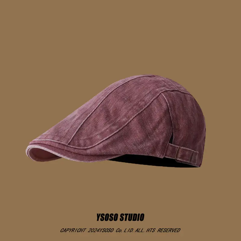 Washed Denim Forward Hat for Women Men Retro Street Style - Image 6