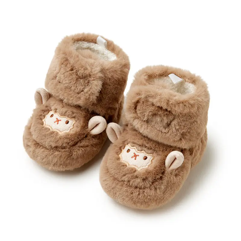 Baby Fleece Lined Toddler Shoes 6-12M White