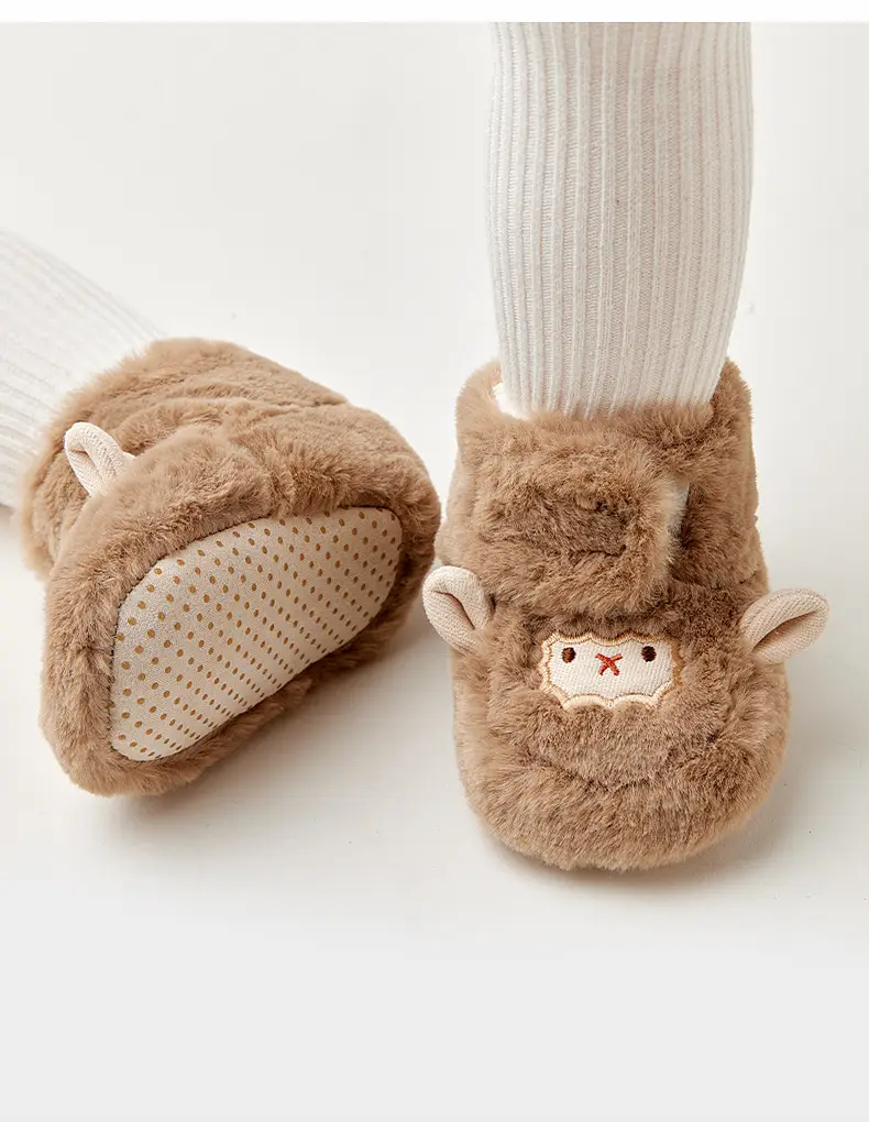 Baby Fleece Lined Toddler Shoes 6-12M White — feature 15