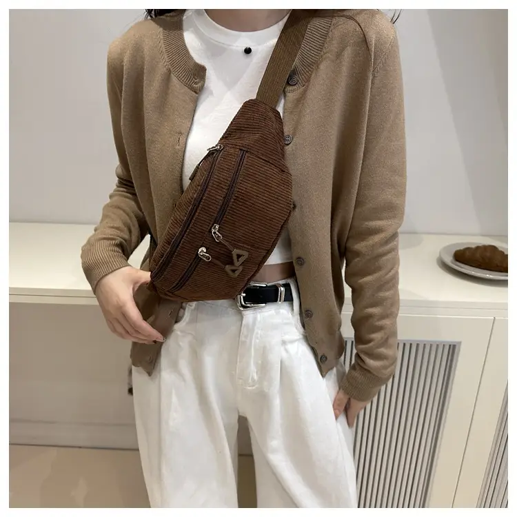 Women 2024 Crossbody Bag Brown Casual Sports All Match — feature 28