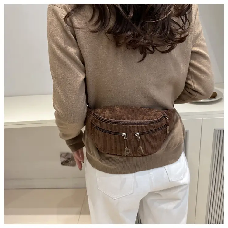 Women 2024 Crossbody Bag Brown Casual Sports All Match — feature 30