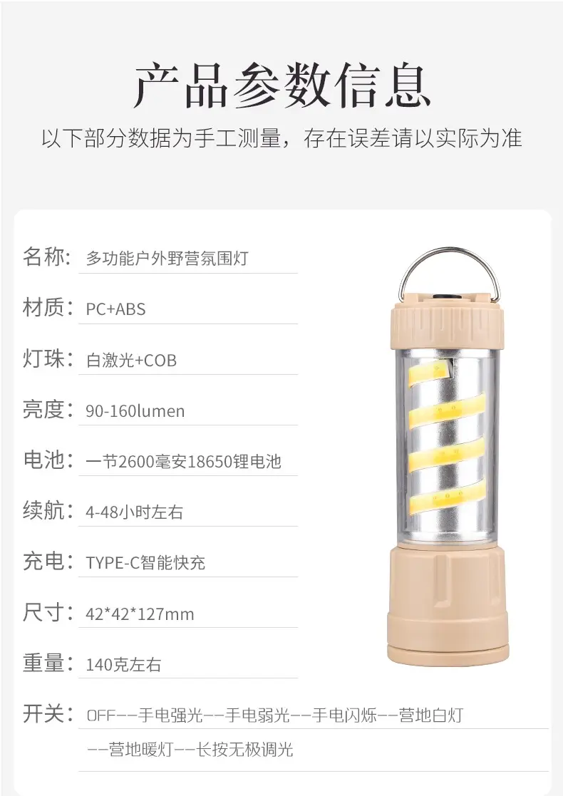 2024 Outdoor Camping Lamp Multifunctional Waterproof — feature 1