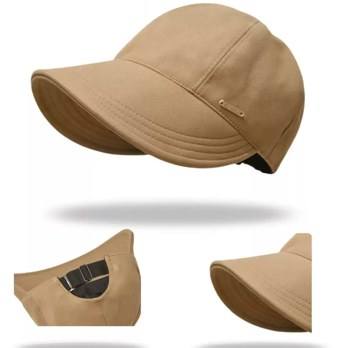 Women's Tan Fisherman Hat Big Head Circumference - Image 13