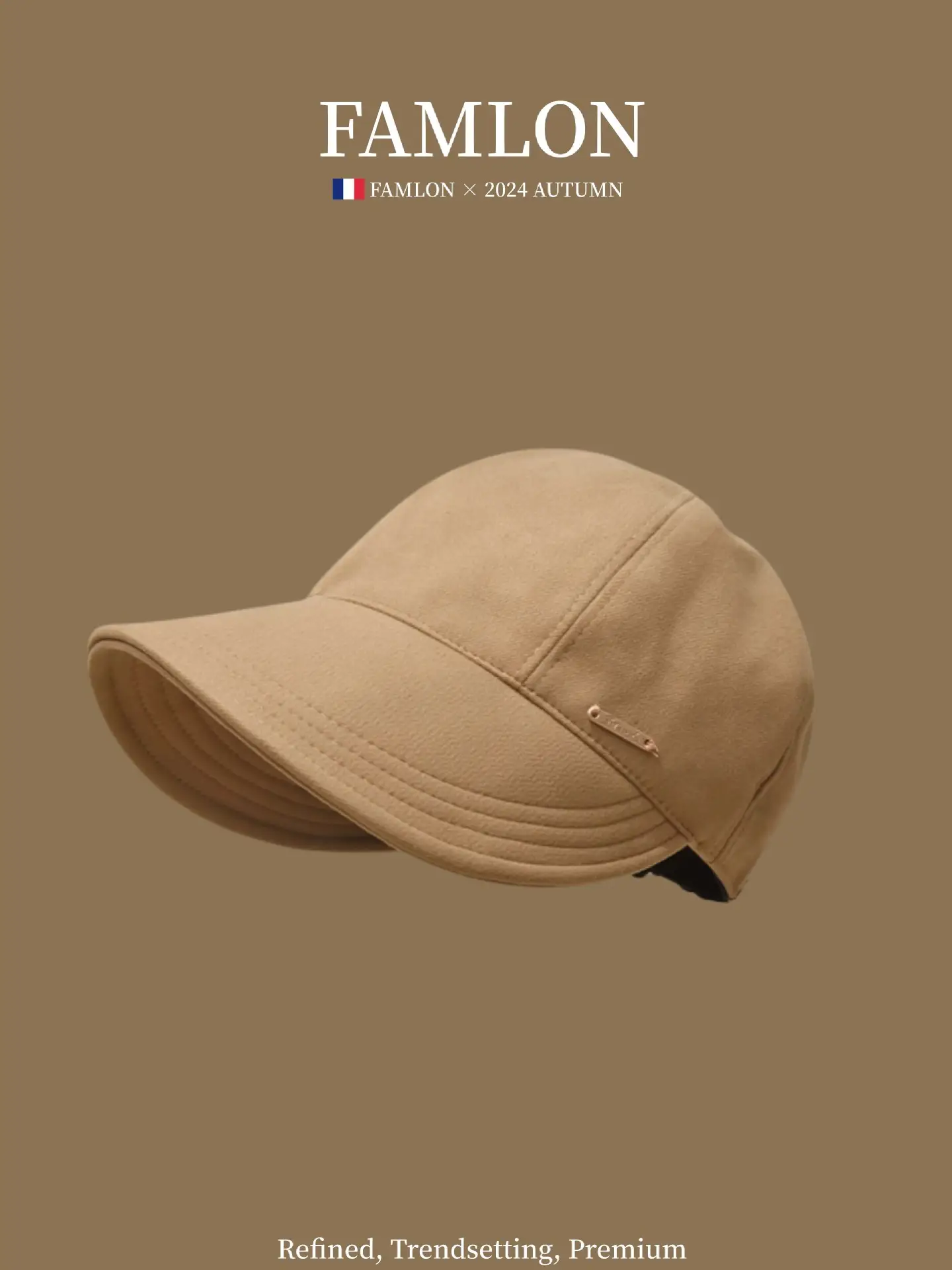 Women's Tan Fisherman Hat Big Head Circumference — feature 14