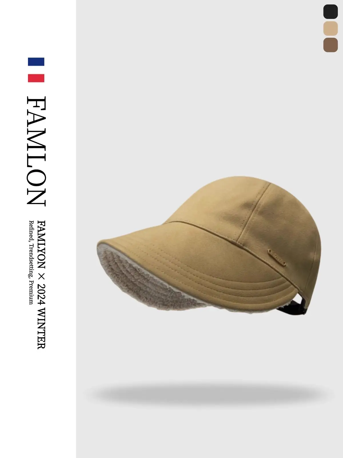 Women's Tan Fisherman Hat Big Head Circumference — feature 19
