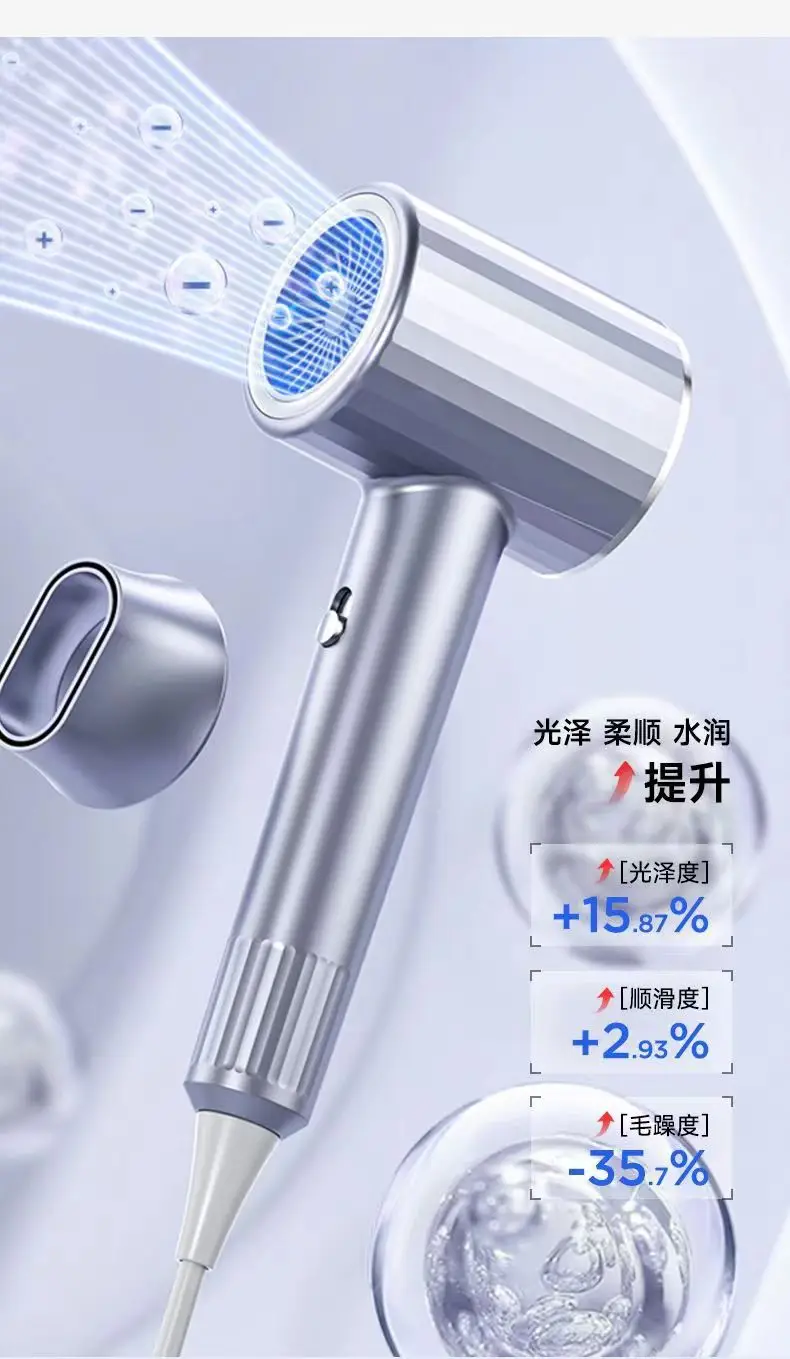Cross-Border Hair Dryer with Strong Wind & Blue Light — feature 8