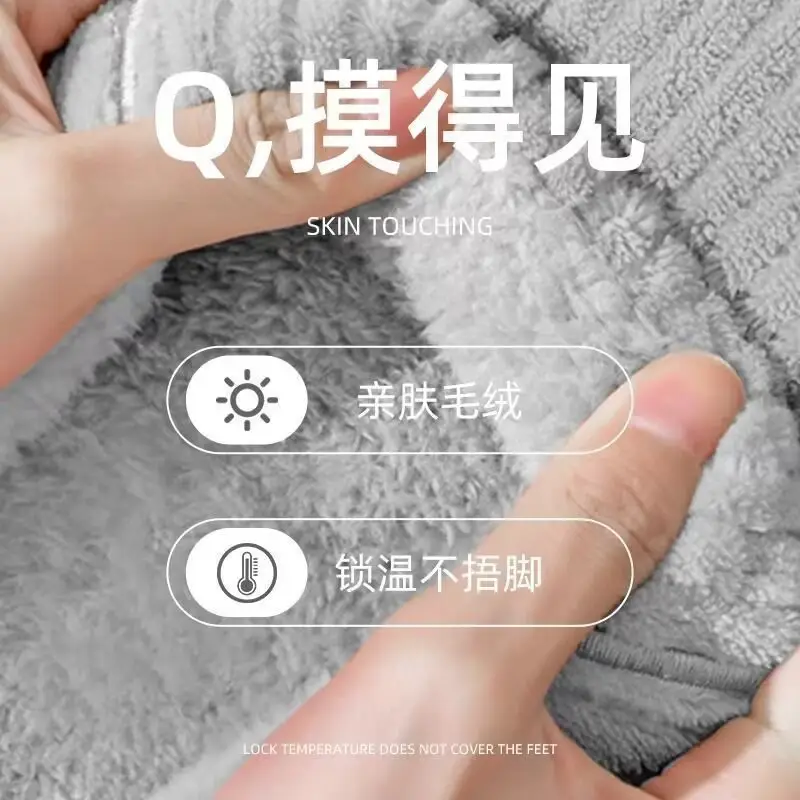 New Style Cotton Slippers Men's Autumn and Winter Bag Heel Home Indoor Household Thick-soled Warm Home Non-slip Mao Mao Cotton Shoes Women - Image 18