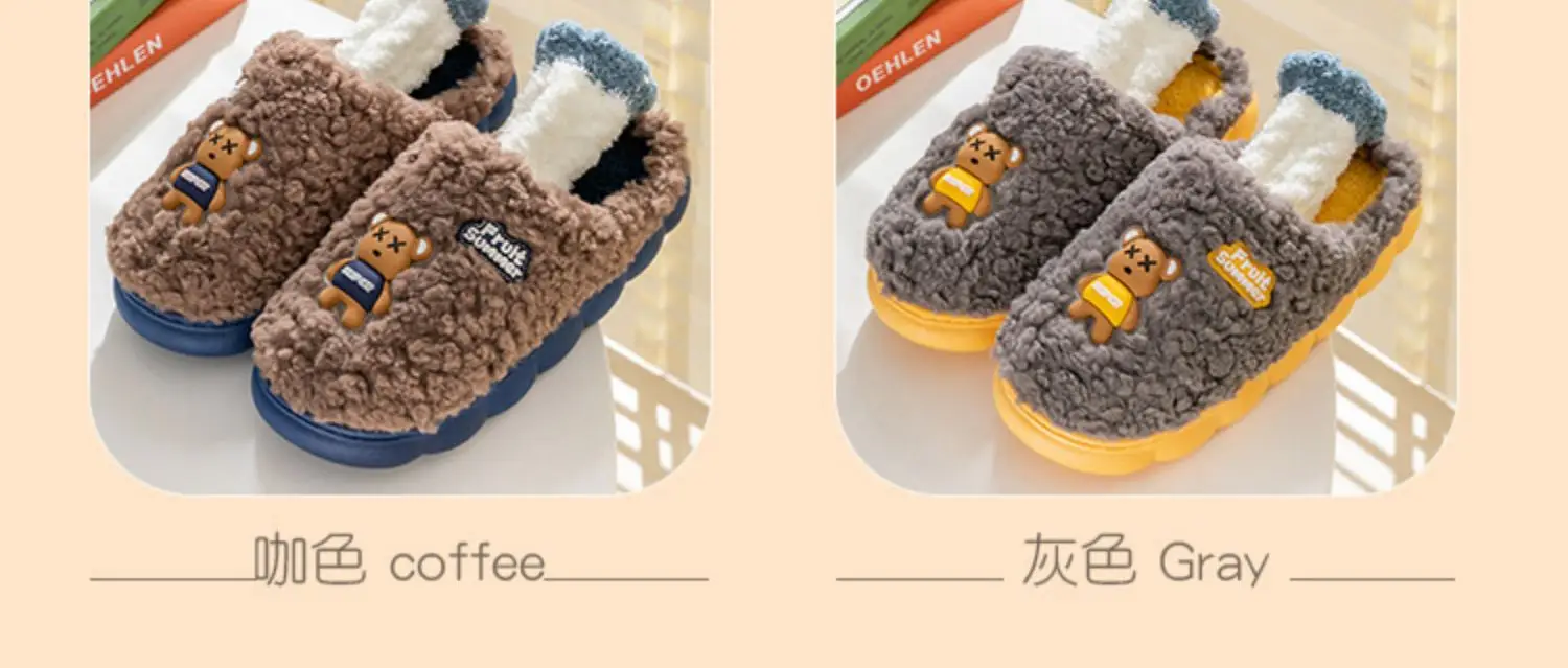 Women Cotton Slippers Warm Non-Slip Winter Indoor — feature 11