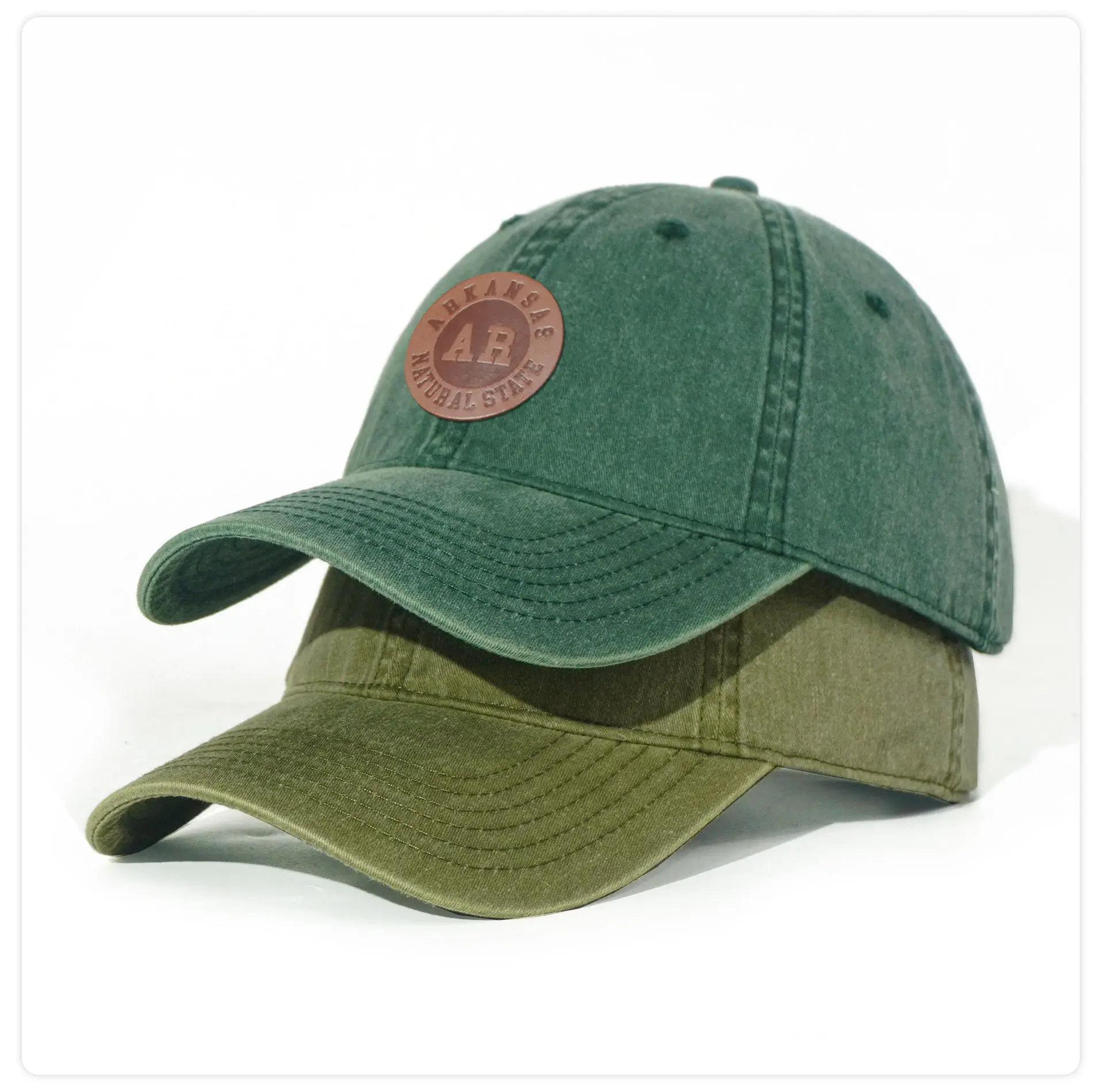 Custom Retro Cotton Baseball Cap Brown Logo — feature 27