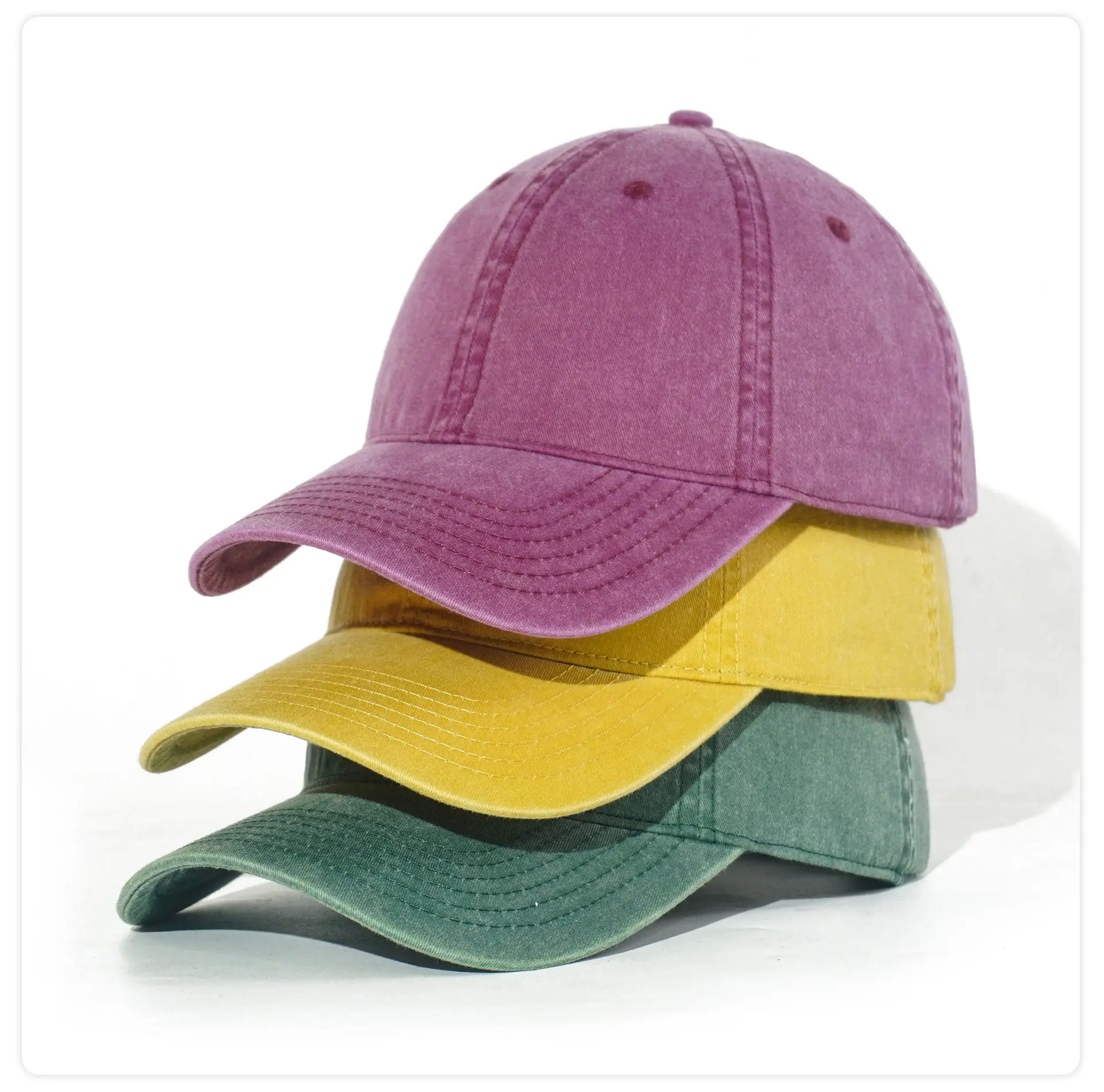 Custom Retro Cotton Baseball Cap Brown Logo — feature 32