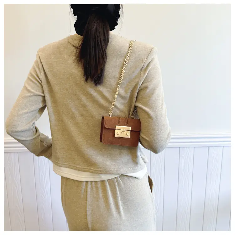 2024 Mini Crossbody Bags for Women Red Gold Chain — feature 18