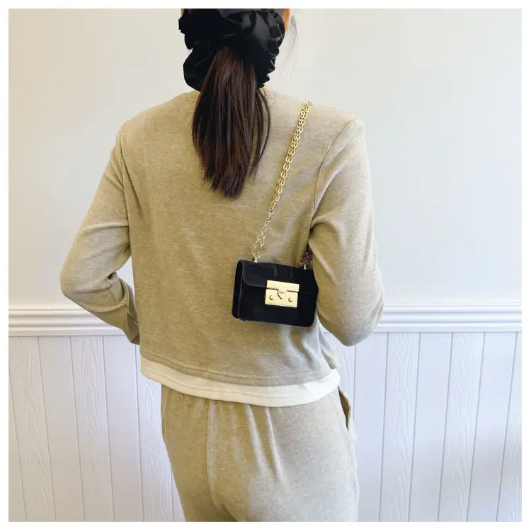 2024 Mini Crossbody Bags for Women Red Gold Chain — feature 20