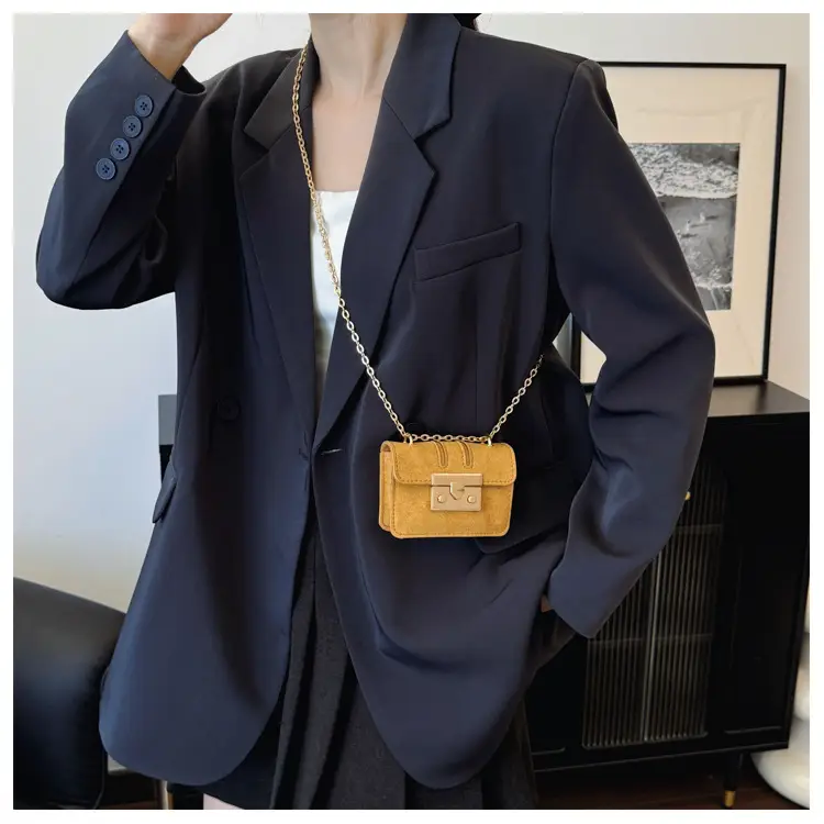 2024 Mini Crossbody Bags for Women Red Gold Chain — feature 24