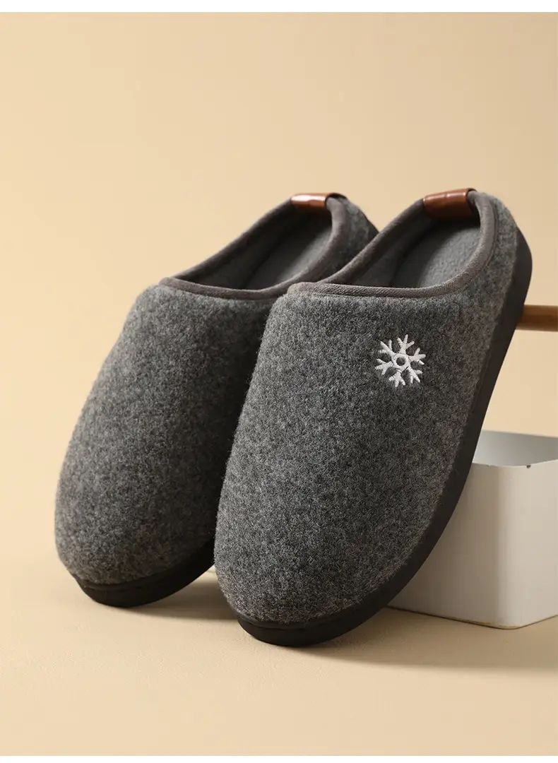 Cotton Slippers Women's Winter 2024 New Indoor Home Non-slip Thick Bottom Warm Couple Cross-border Cotton Slippers Men's Winter — feature 10