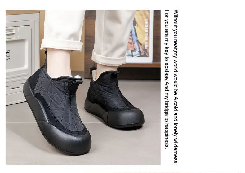 2025 New Winter Old Beijing Women's Cotton Shoes Sheep Wool Fleece-Lined Warm Mother's Shoes Thick-Soled Slip-On Snow Boots — feature 14