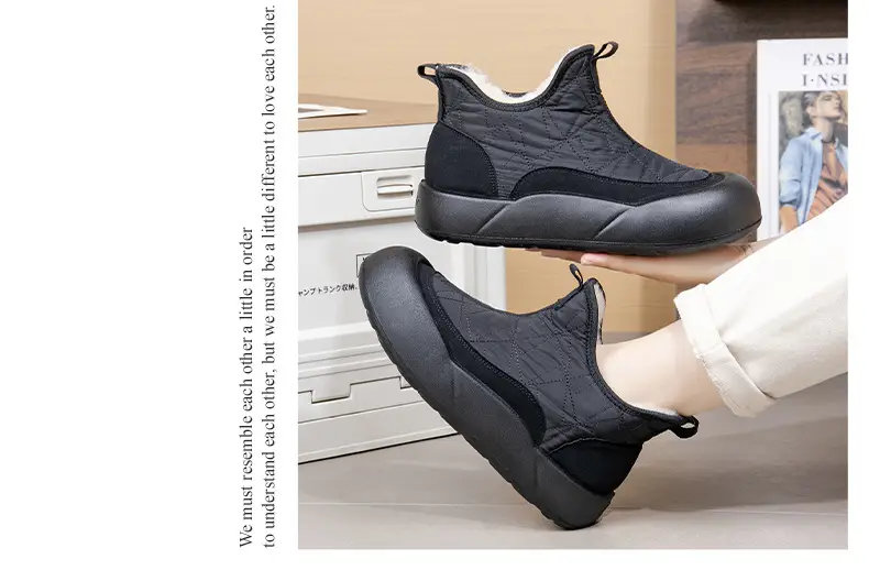 2025 New Winter Old Beijing Women's Cotton Shoes Sheep Wool Fleece-Lined Warm Mother's Shoes Thick-Soled Slip-On Snow Boots — feature 15