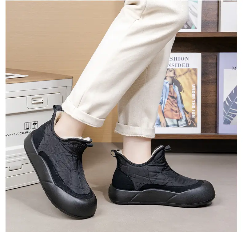 2025 New Winter Old Beijing Women's Cotton Shoes Sheep Wool Fleece-Lined Warm Mother's Shoes Thick-Soled Slip-On Snow Boots — feature 19