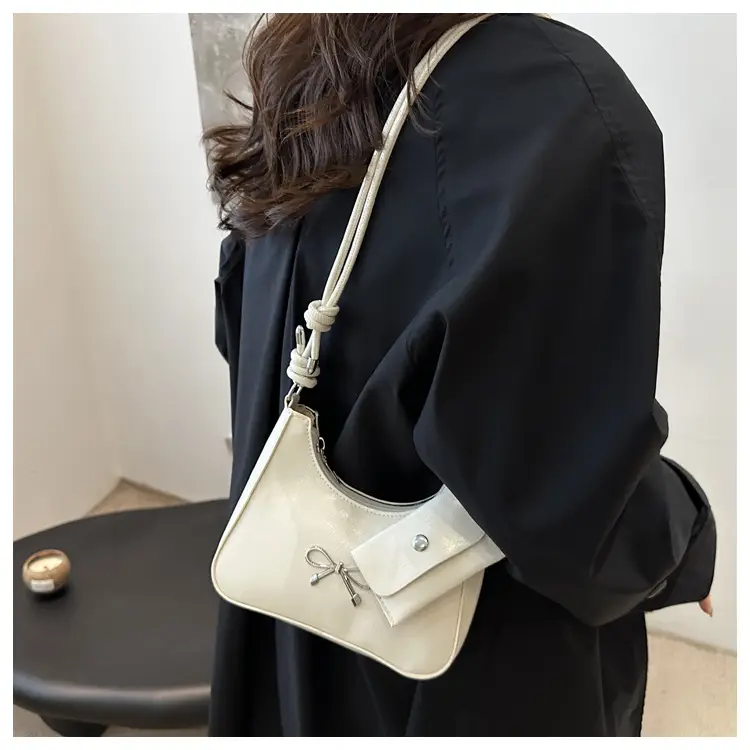 Black Bow Patent Leather Shoulder Bag for Women — feature 13