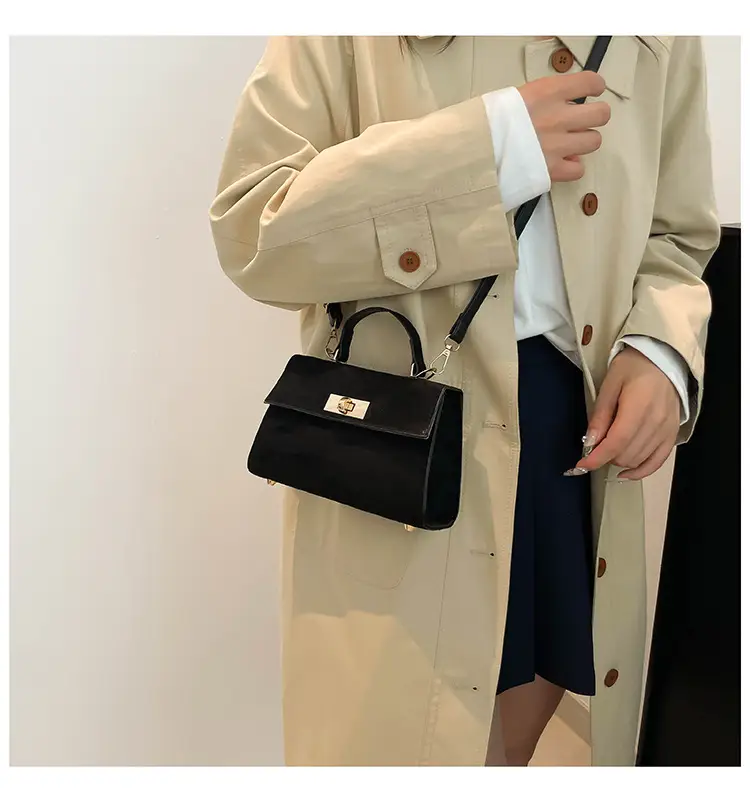 Black Velvet Crossbody Bag for Women 2024 Winter — feature 18