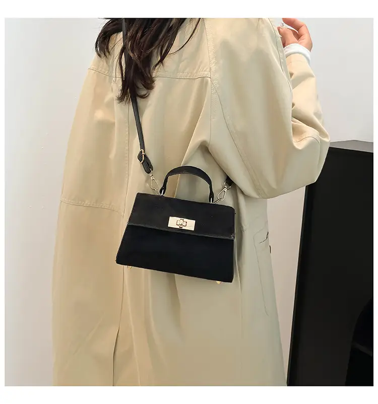 Black Velvet Crossbody Bag for Women 2024 Winter — feature 19