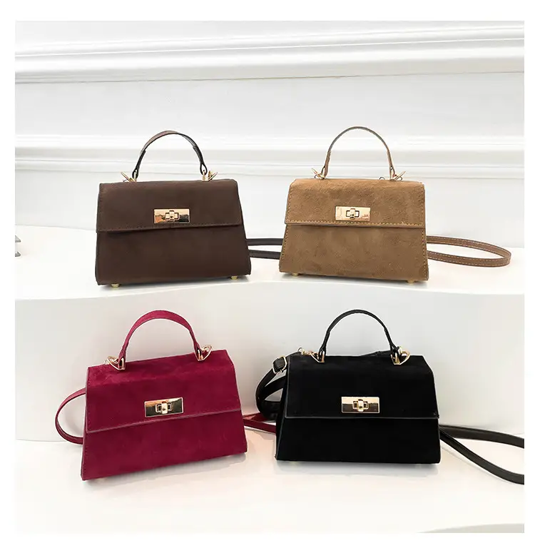 Black Velvet Crossbody Bag for Women 2024 Winter — feature 9