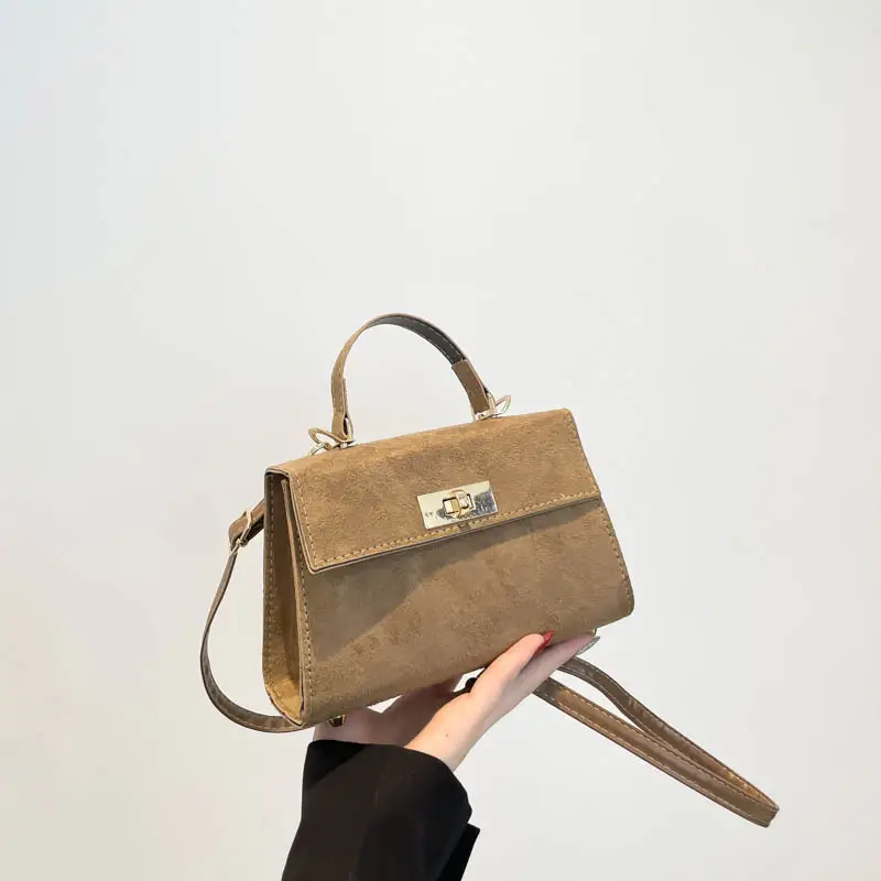 Black Velvet Crossbody Bag for Women 2024 Winter