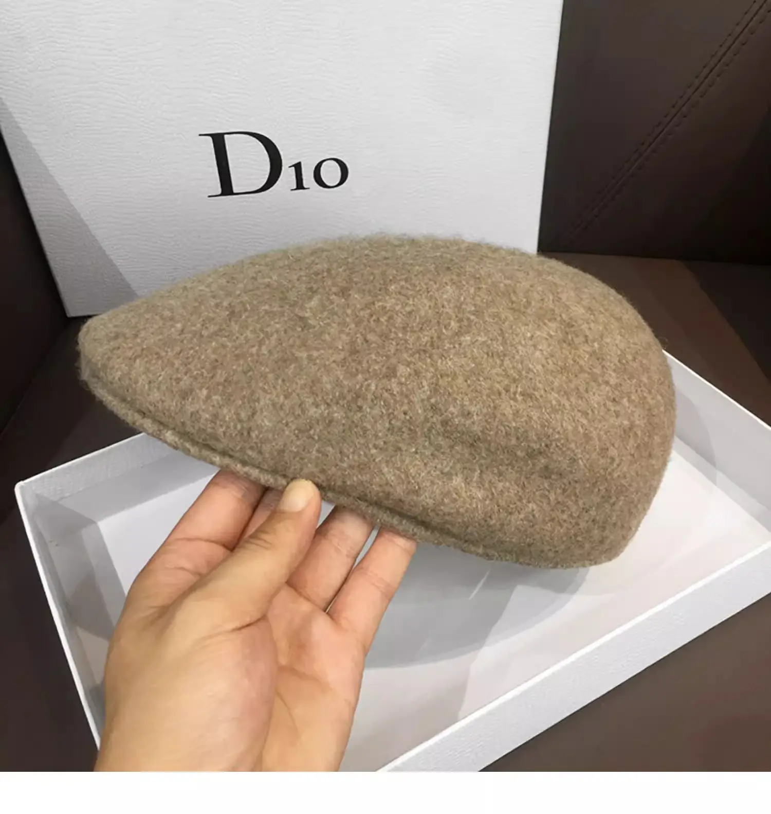 Women Woolen Beret Hat Black Brown Winter Warm Cap — feature 10