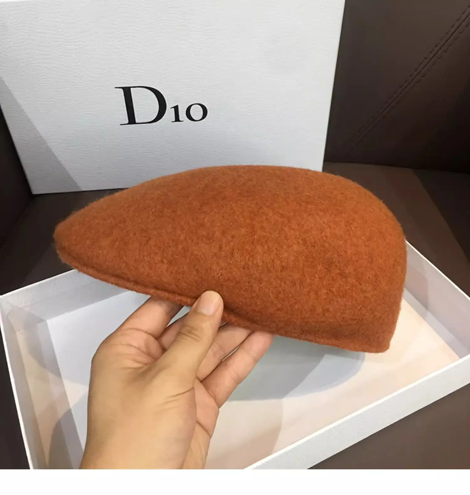 Women Woolen Beret Hat Black Brown Winter Warm Cap — feature 12