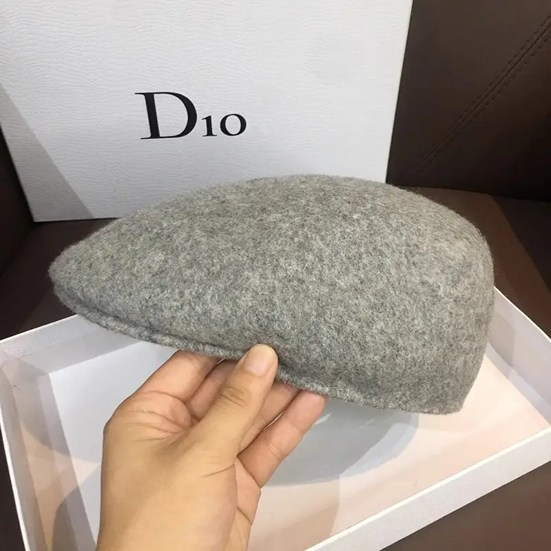 Women Woolen Beret Hat Black Brown Winter Warm Cap — feature 13