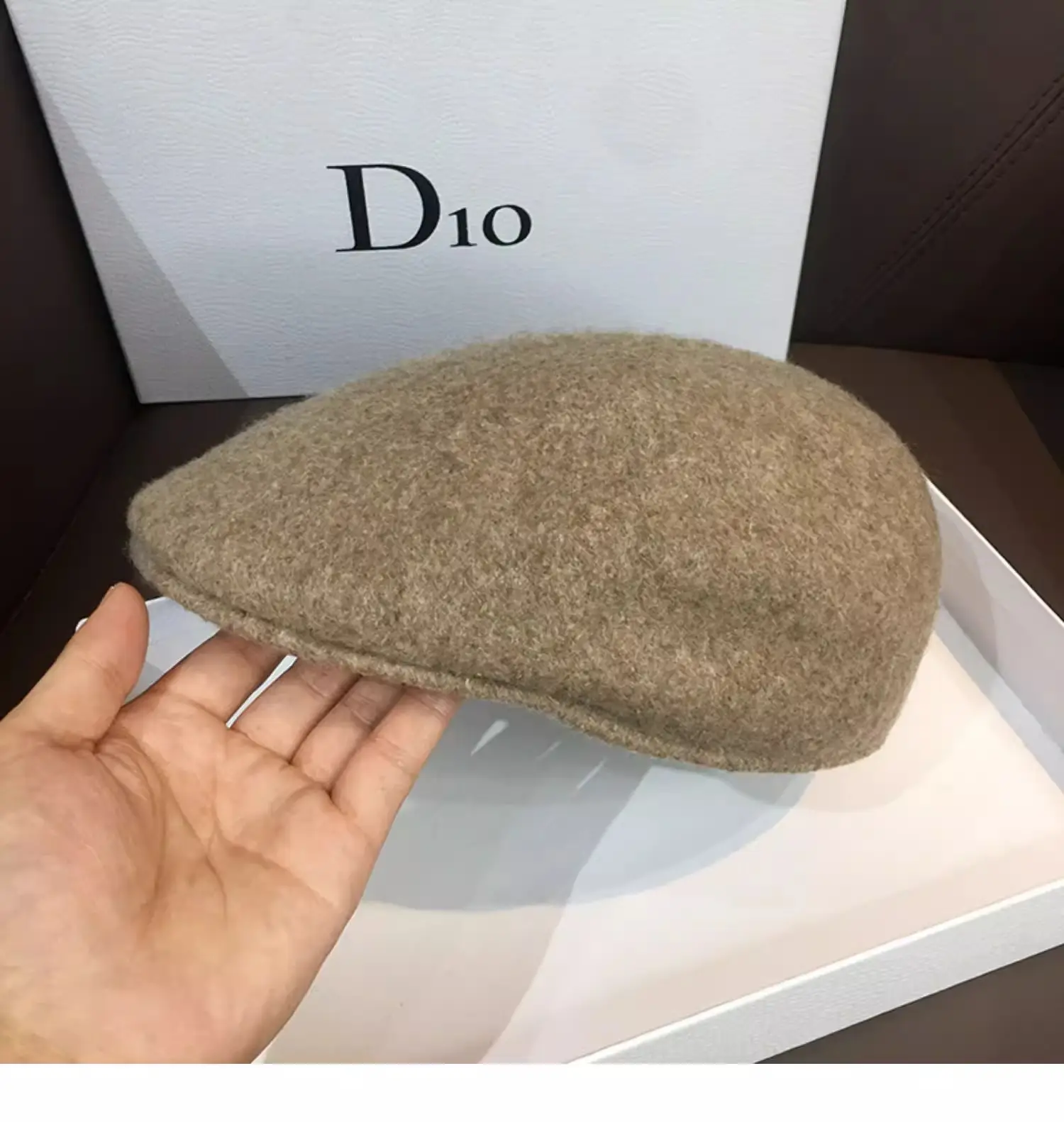 Women Woolen Beret Hat Black Brown Winter Warm Cap — feature 16