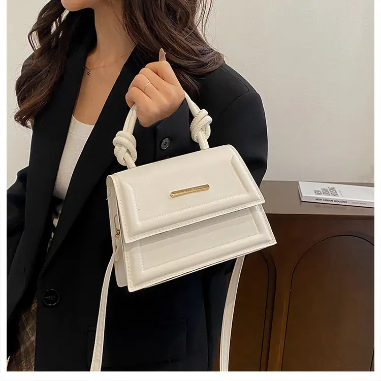Women's Small Square Beige Shoulder Crossbody Bag β feature 13