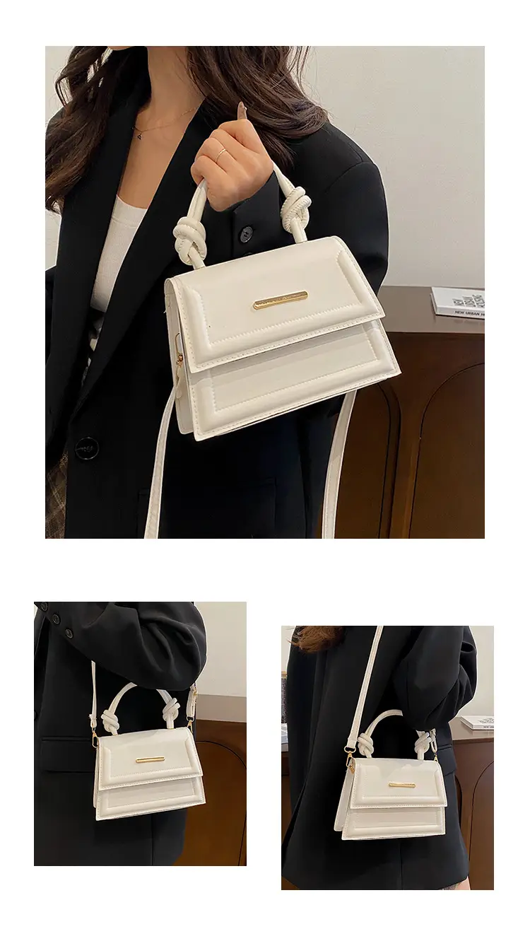 Women's Small Square Beige Shoulder Crossbody Bag β feature 23